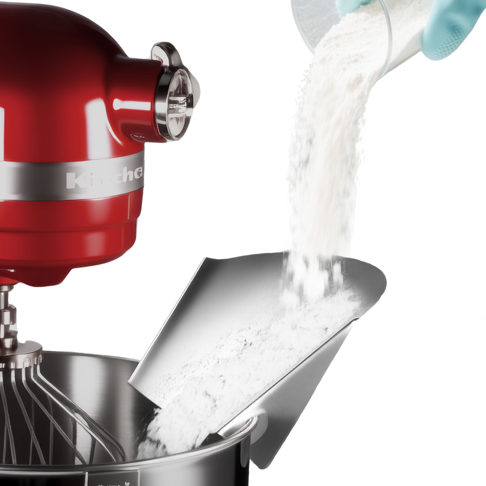 Kitchenaid Mixer Hand Mixer - ที่กันหกของเหลวสแตนเลส 1 ชิ้น สำหรับเครื่องผสมอาหารแบบตั้งโต๊ะ - ชามผสมสแตนเลส