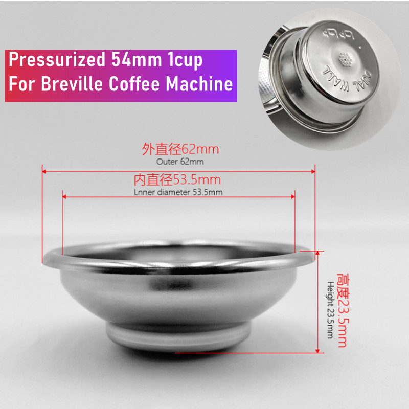 54 มม.Dual-Layer แรงดันตะกร้าก - Breville Espresso Bes870 บทวิจารณ์และราคา